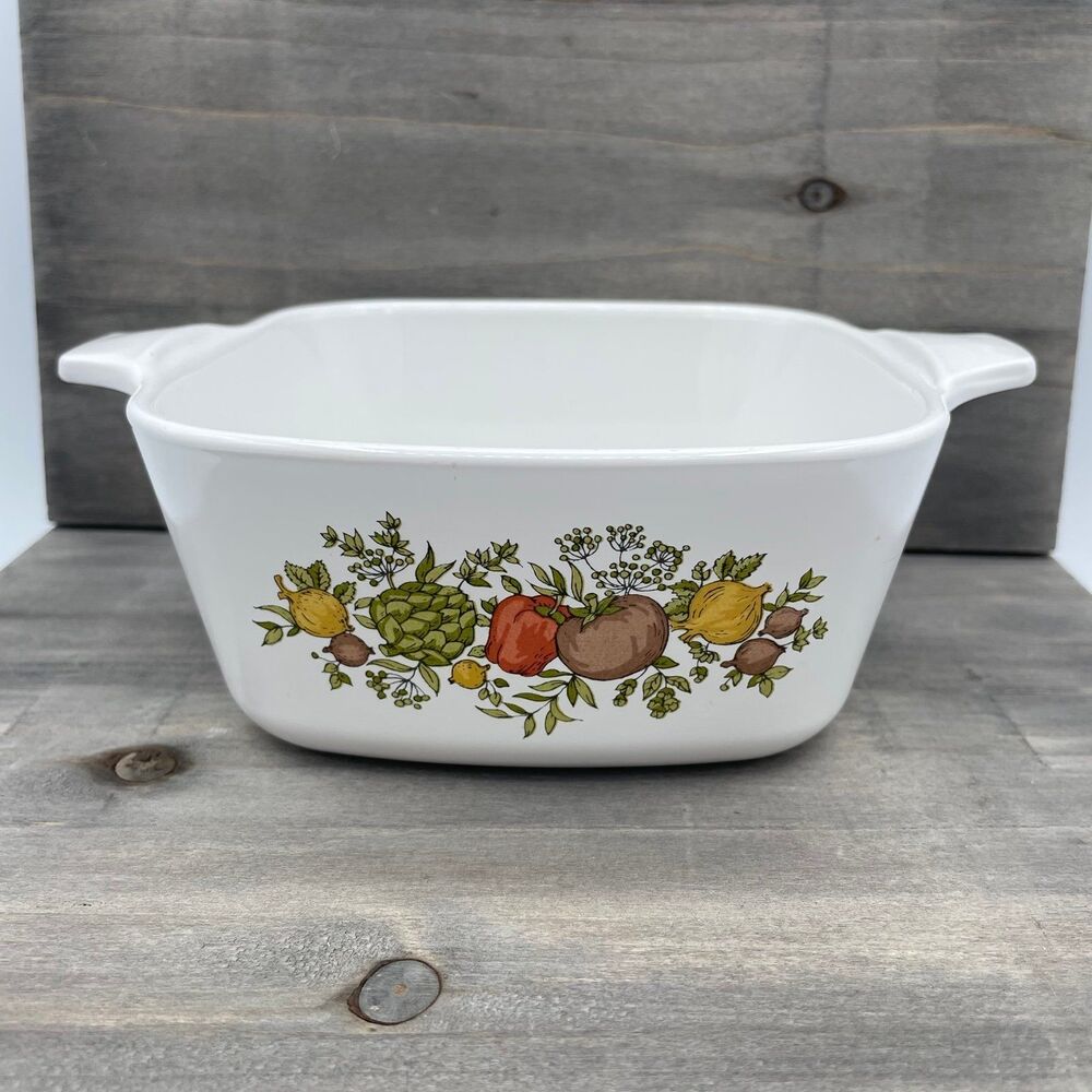 Vintage Spice of Life Corning Ware Casserole Dish Corning P-43-B No Lid